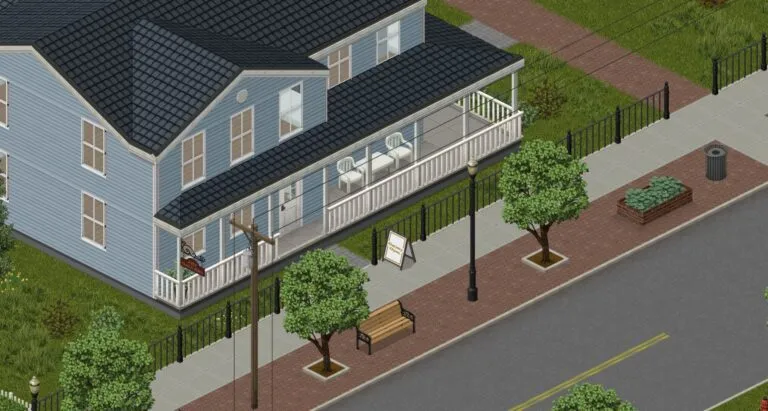 Project Zomboid Build 42 — official screenshot of new 42.20 locations